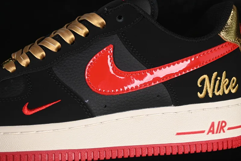 All Categories Nk Air Force 1 Air Force Series Nk Air Force 1 Low Air Force Low Nike Air Force 1'07 Low Black Gold Red Flame Air Force One Low Casual Shoes NH0601-528
